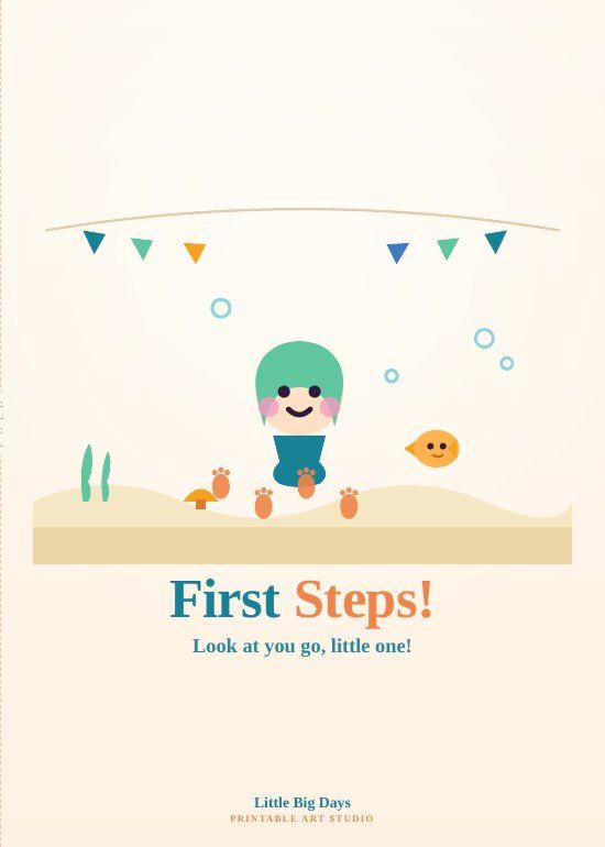Under the Sea First Steps Card