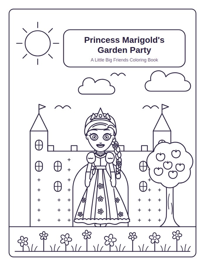 Cover page, ready to color