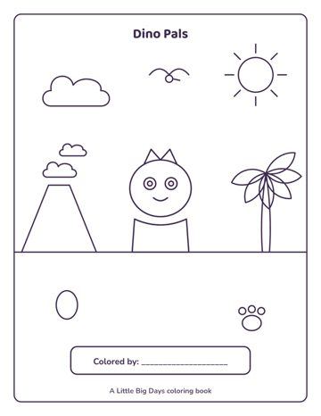 Dino Pals coloring book