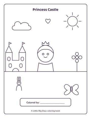 Princess Castle coloring book