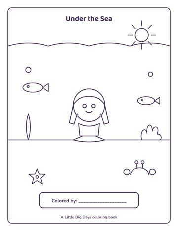 Under the Sea coloring book