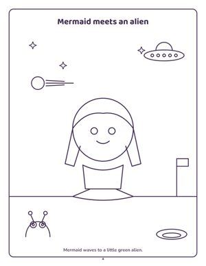 Mermaid meets an alien