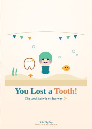 Under the Sea You Lost a Tooth! Card
