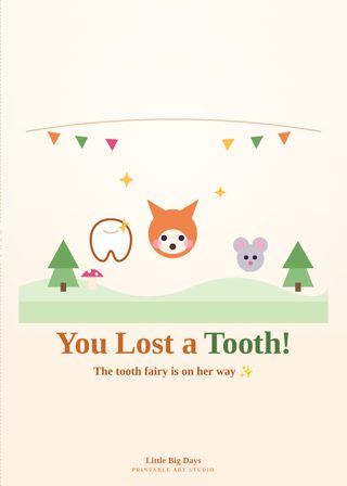 You Lost a Tooth! Card